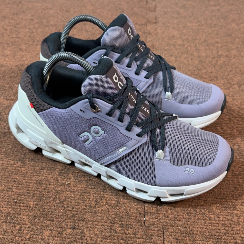 A+ gym fit On Cloudflyer Women Running Shoes Purple Black Sneakers 9 71.98092